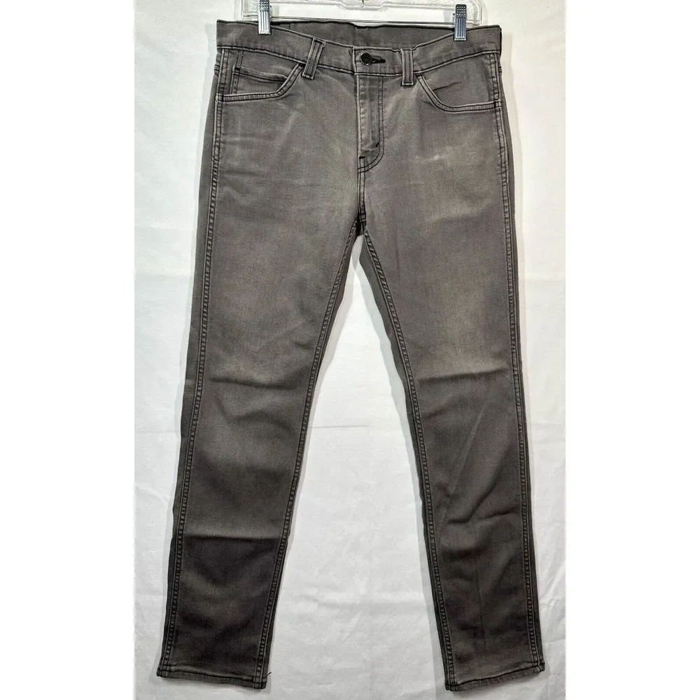 Levi's 511 Jeans Mens 32x32‎ Black Skinny Straight Leg Dark Wash Denim Pants